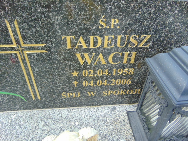 Tadeusz Wach 1958 Strumień - Grobonet - Wyszukiwarka osób pochowanych