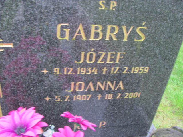 Józef Gabryś 1934 Strumień - Grobonet - Wyszukiwarka osób pochowanych